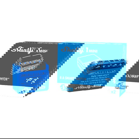 Shelly Módulo switch Mini 1 Gen3 Wi-Fi BT