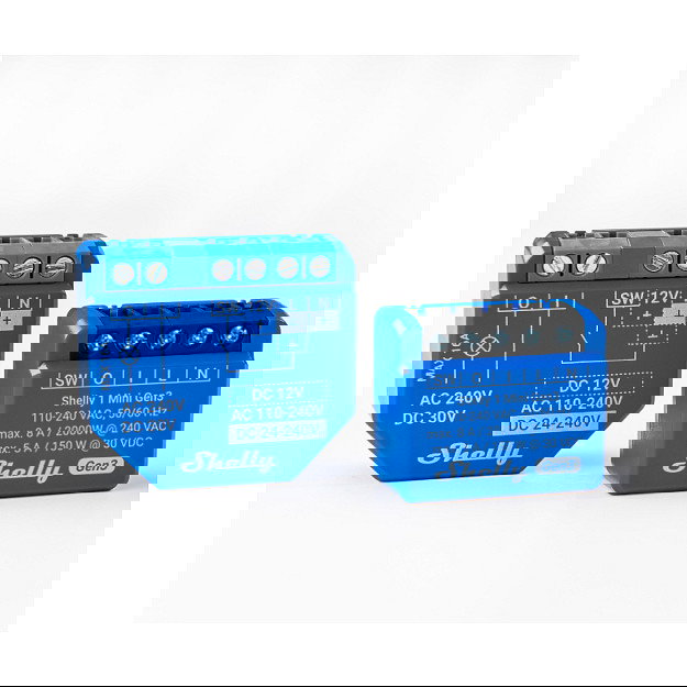 Shelly Módulo switch Mini 1 Gen3 Wi-Fi BT