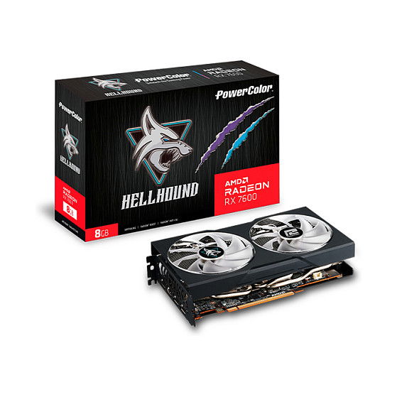 PowerColor RX 7600 8GB GDDR6 Hellhound Tarjeta Gráfica