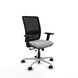 PIQUERAS Y CRESPO Silla de oficina Haches Gris claro y Negro