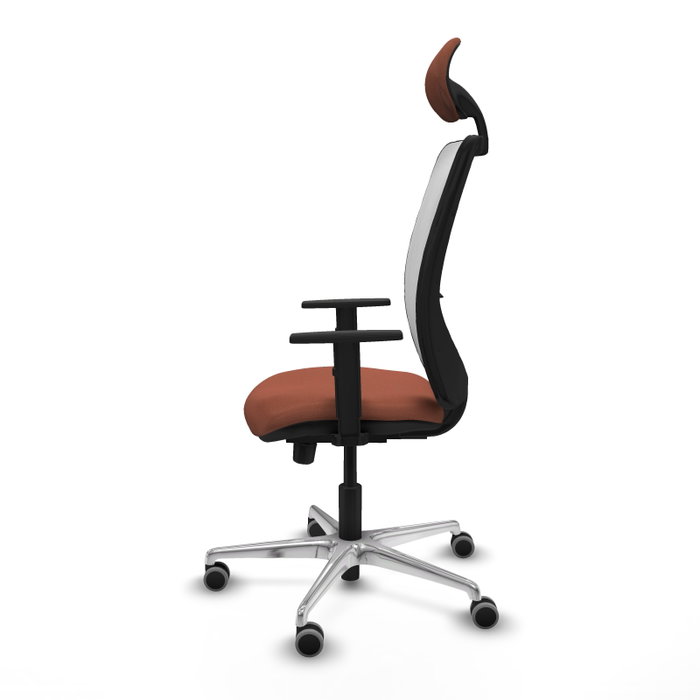 PIQUERAS Y CRESPO Silla de oficina Zulema con mecanismo Sincro/Traslack, Marrón y Blanco PIQUERAS Y CRESPO Silla de oficina Zulema con mecanismo Sincro/Traslack, Marrón y Blanco