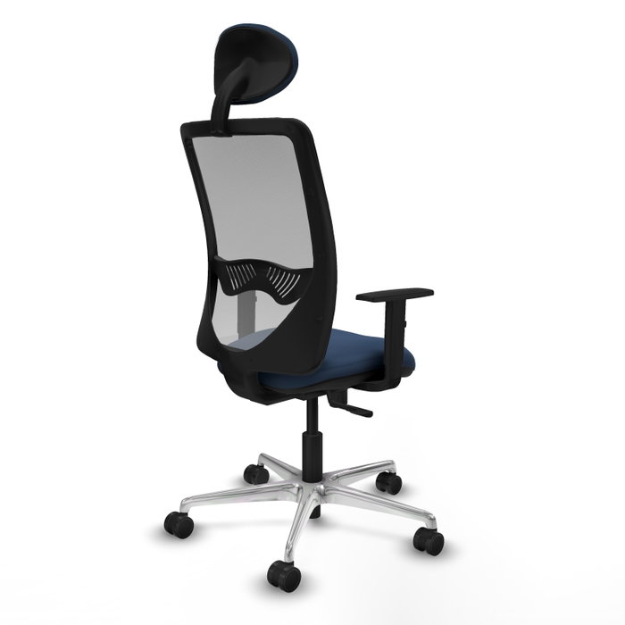 PIQUERAS Y CRESPO Silla de oficina Zulema con Mecanismo Sincro, Azul marino y Gris PIQUERAS Y CRESPO Silla de oficina Zulema con Mecanismo Sincro, Azul marino y Gris