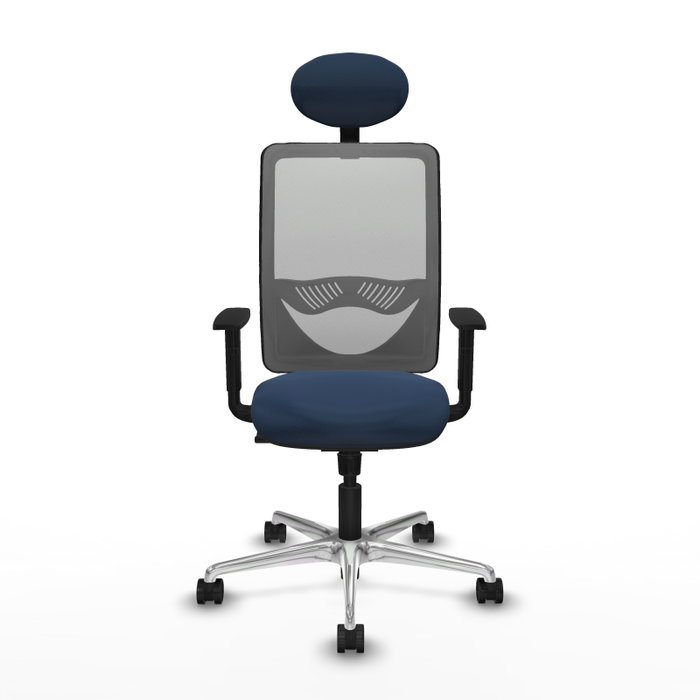 PIQUERAS Y CRESPO Silla de oficina Zulema con Mecanismo Sincro, Azul marino y Gris PIQUERAS Y CRESPO Silla de oficina Zulema con Mecanismo Sincro, Azul marino y Gris