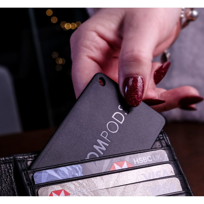 Boompods Tag & Card Bundle Pack Black Boompods Tag & Card Bundle Pack Black