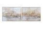 DKD Home Decor Cuadro Lienzo New York Set de 2