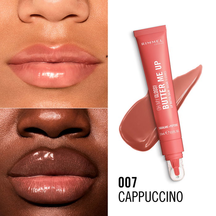 Rimmel London Oh My Gloss! Bálsamo Labial Tratamiento Hidratante con Escualano - Tonos #007 Cappuccino - 1 Unidad Rimmel London Oh My Gloss! Bálsamo Labial Tratamiento Hidratante con Escualano - Tonos #007 Cappuccino - 1 Unidad