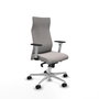 PIQUERAS Y CRESPO Sillón Albacete Blanco con Mecanismo Sincro y Base de Aluminio