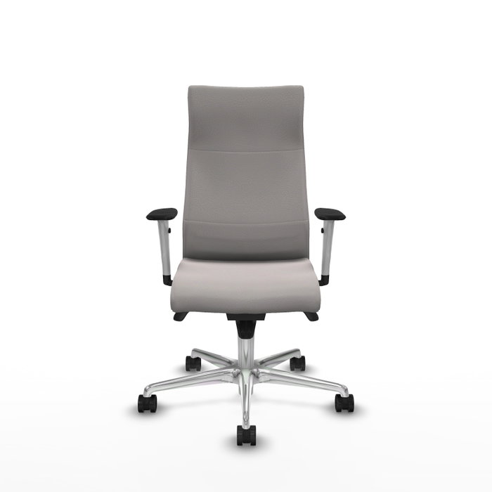 PIQUERAS Y CRESPO Sillón Albacete Blanco con Mecanismo Sincro y Base de Aluminio