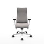PIQUERAS Y CRESPO Sillón Albacete Blanco con Mecanismo Sincro y Base de Aluminio