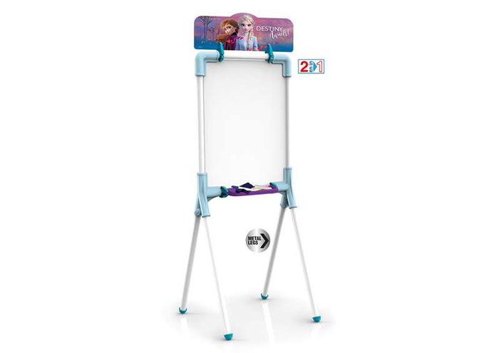 Chicos Pizarra Frozen II 2 en 1 Magnética y para Tizas 37x32x98 cm Incluye 12 Accesorios