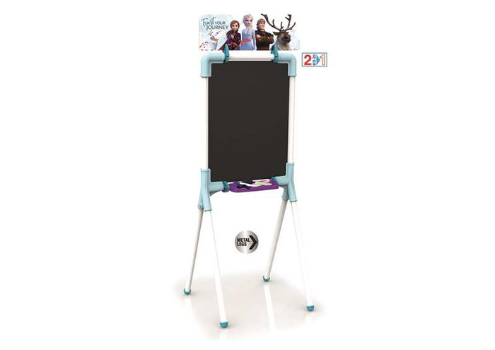Chicos Pizarra Frozen II 2 en 1 Magnética y para Tizas 37x32x98 cm Incluye 12 Accesorios