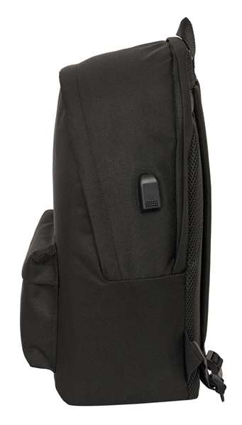 Mochila para Portátil y Tablet con Salida USB Kings League +usb kings league Negro 31 x 44 x 18 cm