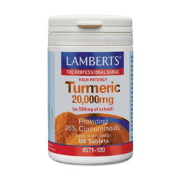 Lamberts Turmeric (Cúrcuma) 20000mg 120 tabletas - Suplemento de curcumina