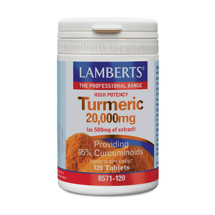 Lamberts Cúrcuma 20.000 mg 120 tabletas Lamberts Cúrcuma 20.000 mg 120 tabletas