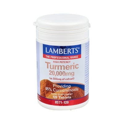 LAMBERTS Cúrcuma 20.000 mg, 120 tabletas LAMBERTS Cúrcuma 20.000 mg, 120 tabletas