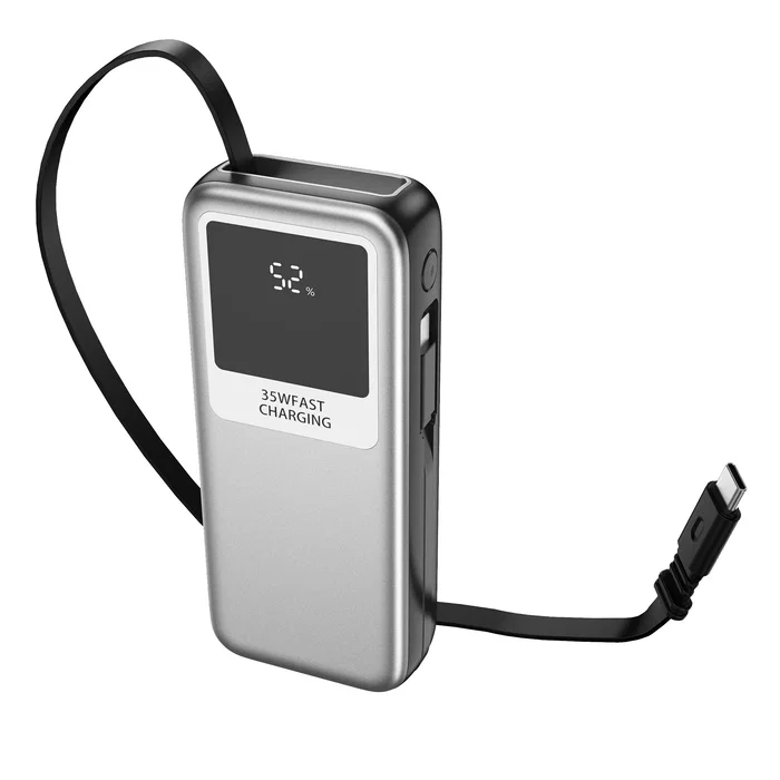 Leotec Power Bank 10000mAh 35W Plata y Gris Leotec Power Bank 10000mAh 35W Plata y Gris