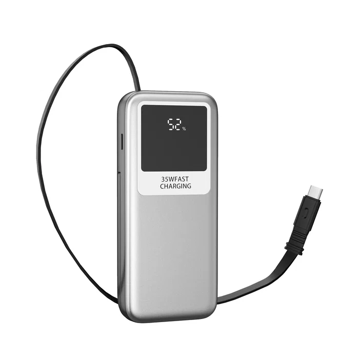 Leotec Power Bank 10000mAh 35W Plata y Gris Leotec Power Bank 10000mAh 35W Plata y Gris