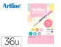 Rotulador Artline EK-660 Fluorescente Colores Pastel Expositor 36 Unidades Colores Surtidos