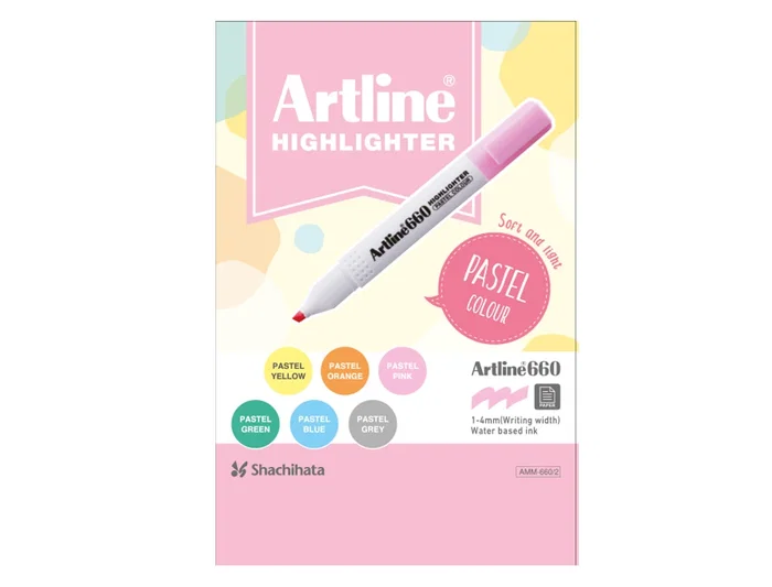 Rotulador Artline EK-660 Fluorescente Colores Pastel Expositor 36 Unidades Colores Surtidos