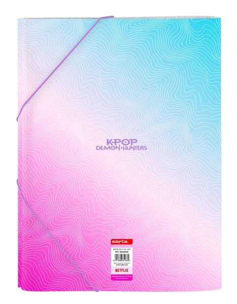 Safta Carpeta Folio Clasificadora K-Pop Demon Hunters 26x33,5x4cm - Stationery
