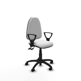 PIQUERAS Y CRESPO Silla de oficina Aýna Blanca con Mecanismo Asincro