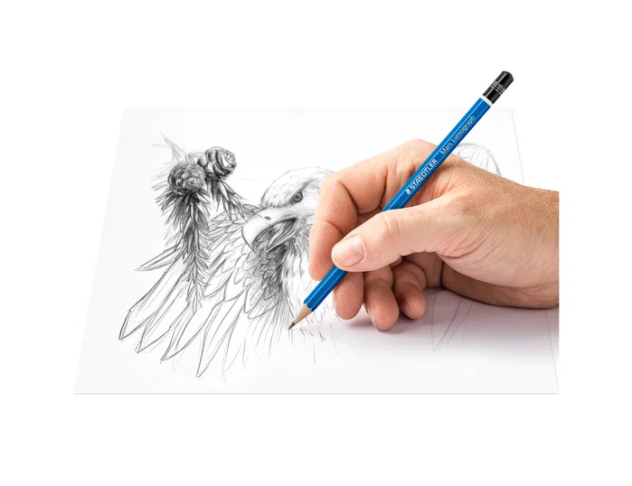 Staedtler Mars Lumograph 100 Lápiz de grafito B azul unidad