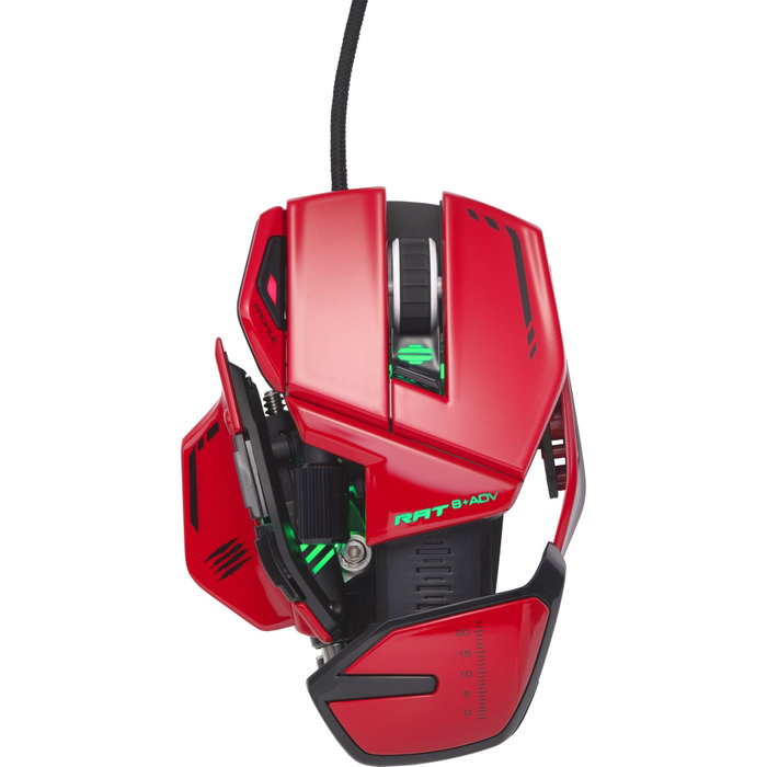 MadCatz R.A.T. 8+ ADV Ratón Gaming Óptico Negro/Rojo MadCatz R.A.T. 8+ ADV Ratón Gaming Óptico Negro/Rojo