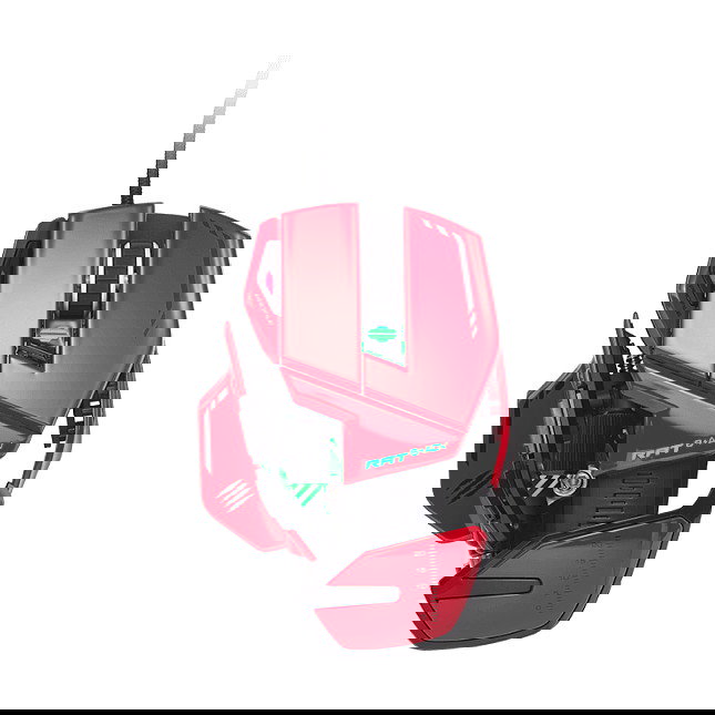 Mad Catz R.A.T. 8+ ADV Ratón Gaming Óptico USB Negro/Rojo 20000 DPI 11 Botones Programables 0.5 ms