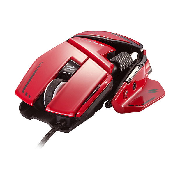 Mad Catz R.A.T. 8+ ADV Ratón Gaming Óptico USB Negro/Rojo 20000 DPI 11 Botones Programables 0.5 ms