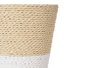 Ibergarden Macetero Cuerda 14x13x14 cm Blanco Natural (Set de 24)