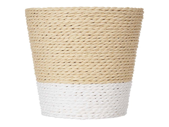 Ibergarden Macetero Cuerda 14x13x14 cm Blanco Natural (Set de 24)