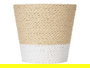 Ibergarden Macetero Cuerda 14x13x14 cm Blanco Natural (Set de 24)