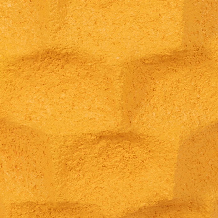 Macetero Amarillo Resina Decoración 49 X 49 X 49 cm