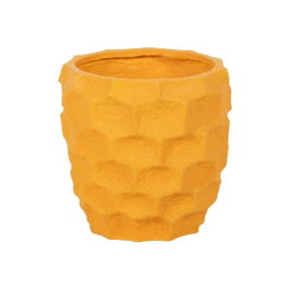 Ixia Macetero Decorativo Amarillo de Resina 49x49x49 cm