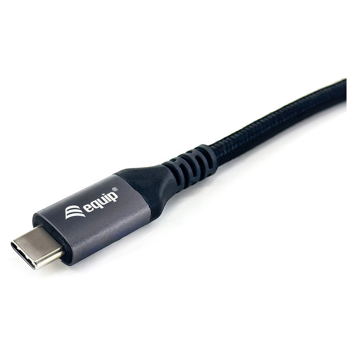 Equip Cable USB-C USB4 Gen 3x2 40Gbps 8K/60Hz 240W 1.2m Negro Equip Cable USB-C USB4 Gen 3x2 40Gbps 8K/60Hz 240W 1.2m Negro