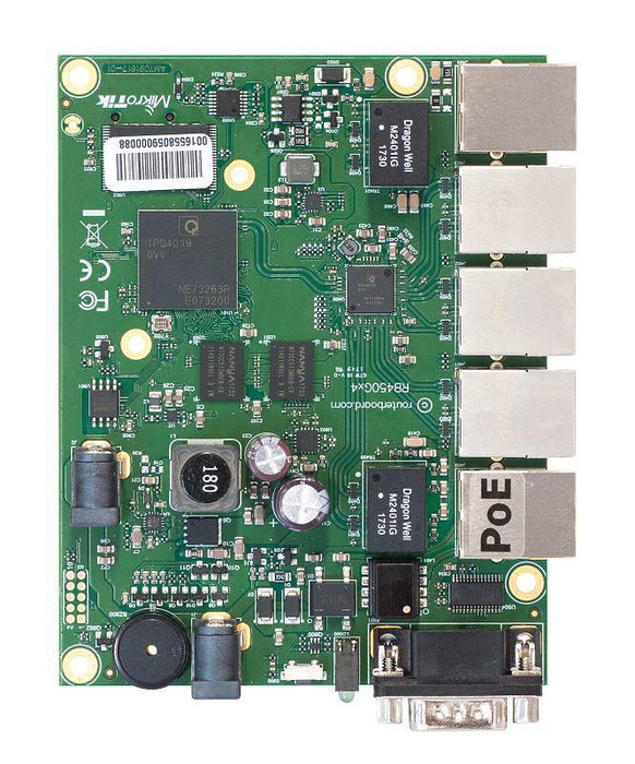 MikroTik RB450Gx4 Router Gigabit Ethernet Verde MikroTik RB450Gx4 Router Gigabit Ethernet Verde