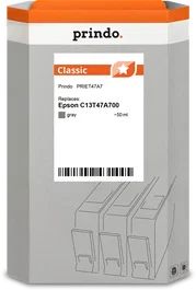 Prindo Cartucho de tinta Gris PRIET47A7 Classic 50ml