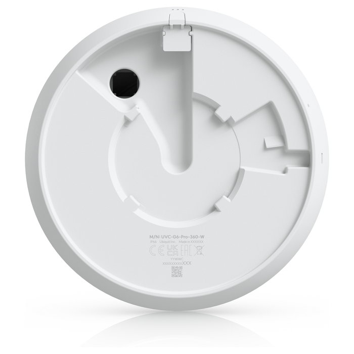 Ubiquiti UVC-G6-Pro-360-W - Cámara de Seguridad IP Interior y Exterior de 12 MP, Visión 360°, PoE+, Blanco, Techo/Pared, Resistente (IP66)