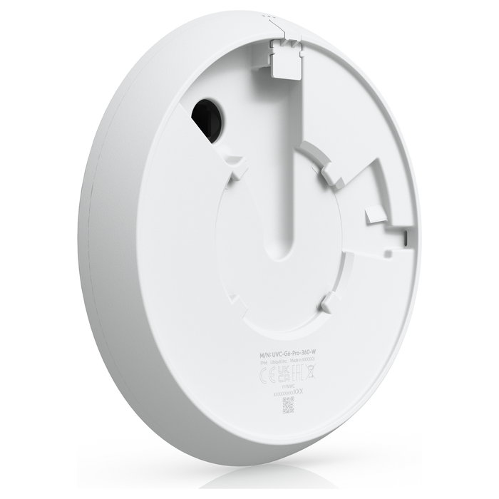 Ubiquiti UVC-G6-Pro-360-W - Cámara de Seguridad IP Interior y Exterior de 12 MP, Visión 360°, PoE+, Blanco, Techo/Pared, Resistente (IP66)
