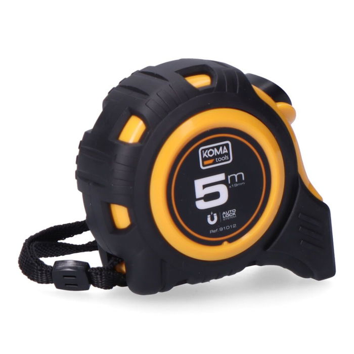 Koma Tools Flexómetro Magnet 5 m x 19 mm Cuerpo ABS Antideslizante Gancho Magnético Auto Lock Koma Tools Flexómetro Magnet 5 m x 19 mm Cuerpo ABS Antideslizante Gancho Magnético Auto Lock