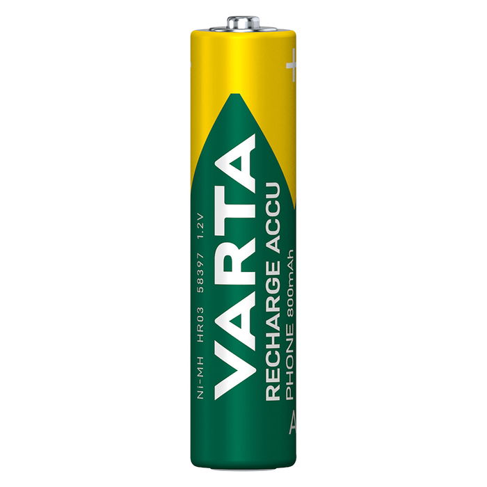 VARTA Akkus AAA 1.2V Rechargeable Ni-MH (HR03) Pack de 2 unidades - Pilas recargables