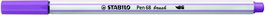 STABILO Pen 68 Brush Ciruela (Set de 10)