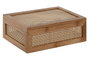 DKD Home Decor Caja de Bambú y Ratán Natural 23x15x8 cm