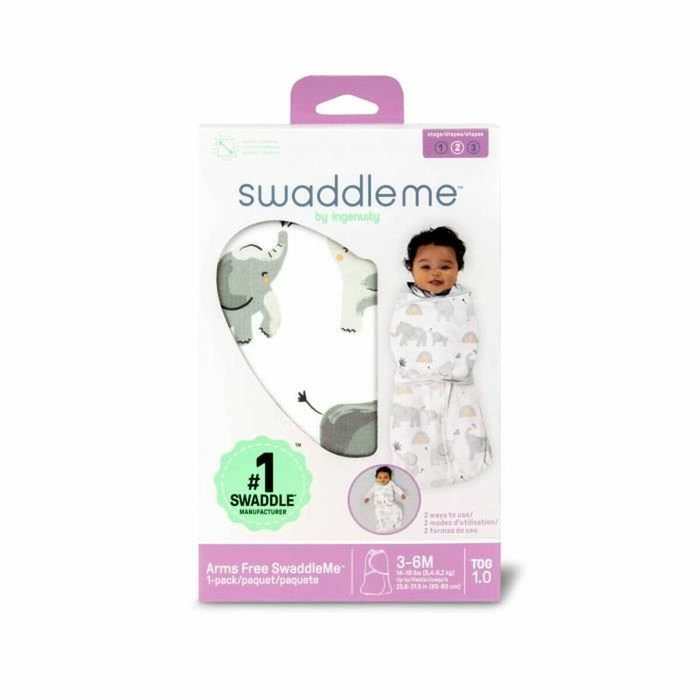 Ingenuity Saco de dormir para bebé elefante TOG 1, 3-6 meses