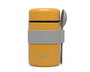 KioKids Termo Papillero Acero Inoxidable 500 mL Color Mostaza Con Cuchara