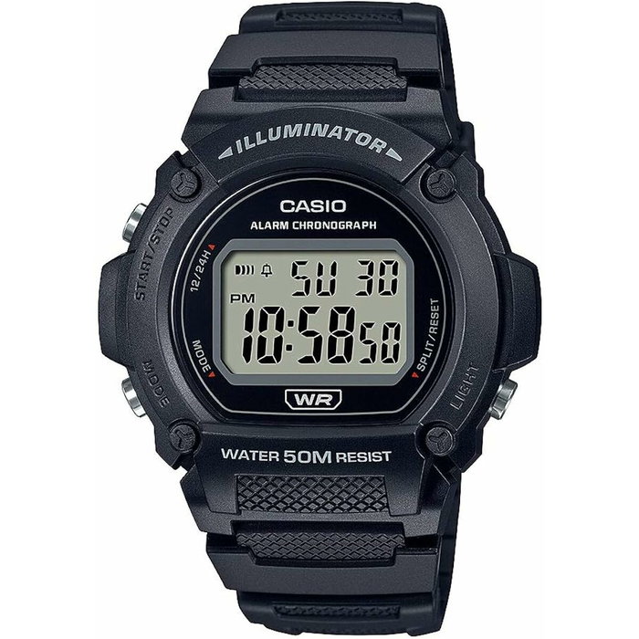 Reloj Hombre Casio W-219H-1AVCF Negro