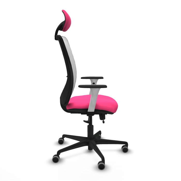 PIQUERAS Y CRESPO Silla de oficina Zulema Rosa y Blanco PIQUERAS Y CRESPO Silla de oficina Zulema Rosa y Blanco
