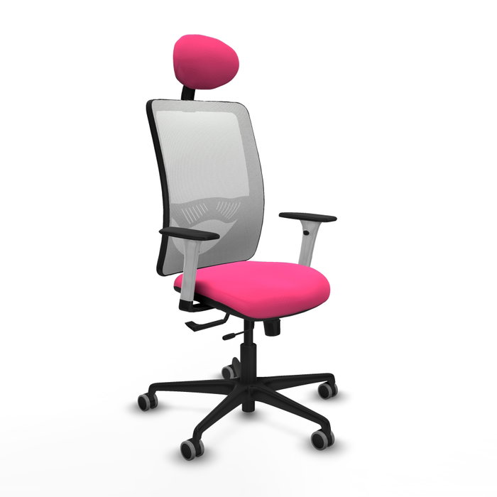PIQUERAS Y CRESPO Silla de oficina Zulema Rosa y Blanco PIQUERAS Y CRESPO Silla de oficina Zulema Rosa y Blanco