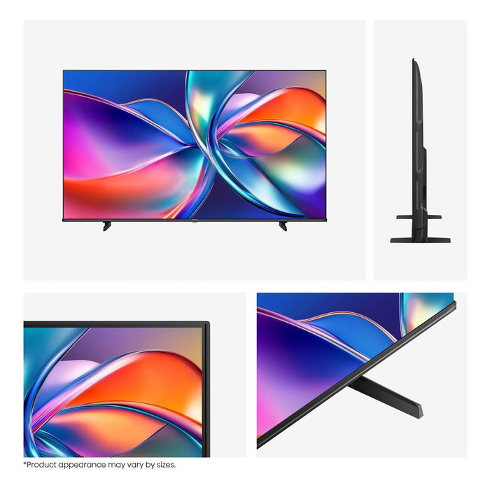 Hisense 58E77Q 58" QLED 4K Smart TV con VIDAA, HDR10+, Dolby Vision, Alexa, WiFi, 60Hz, 2x HDMI, Negro