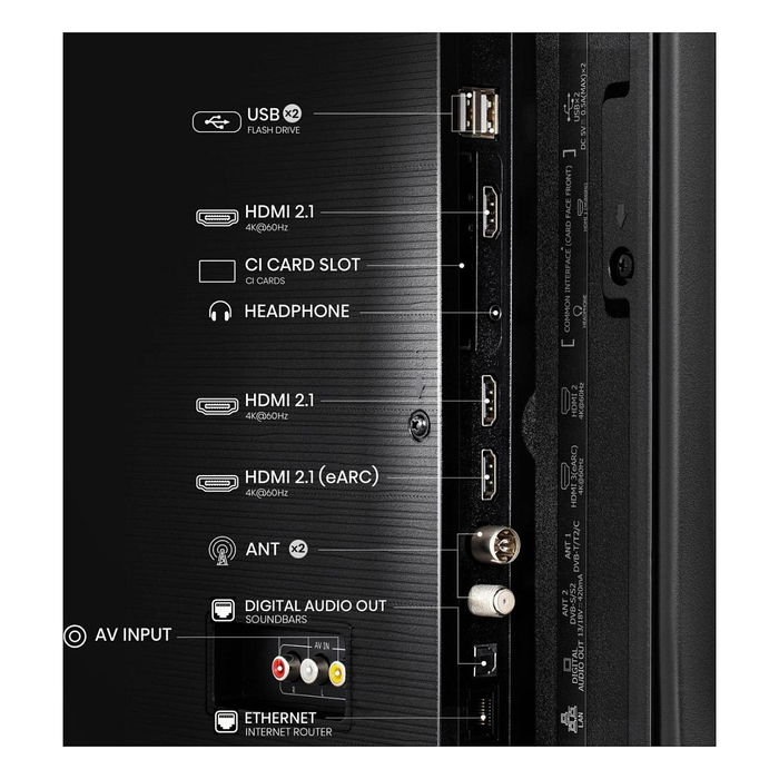 Hisense 58E77Q Smart TV QLED 58" (146 cm) 4K Ultra HD (3840x2160) HDR10+ Dolby Vision VIDAA Alexa 60Hz 3x HDMI 2x USB Wi-Fi LAN WLAN